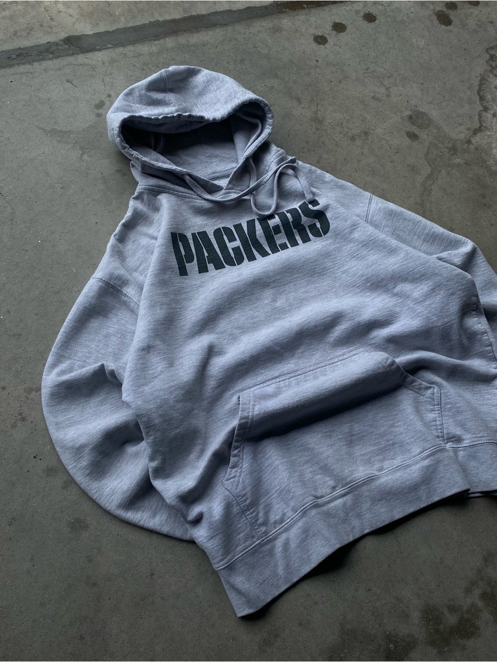 Green Bay Packers heavyweight vintage Davante Adams grey hoodie